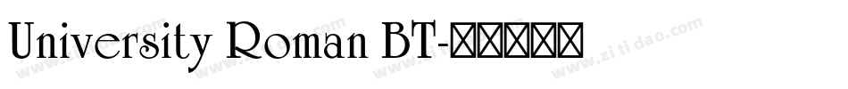 University Roman BT字体转换